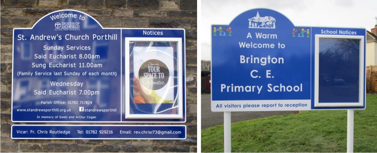 Single Superior External Notice Boards